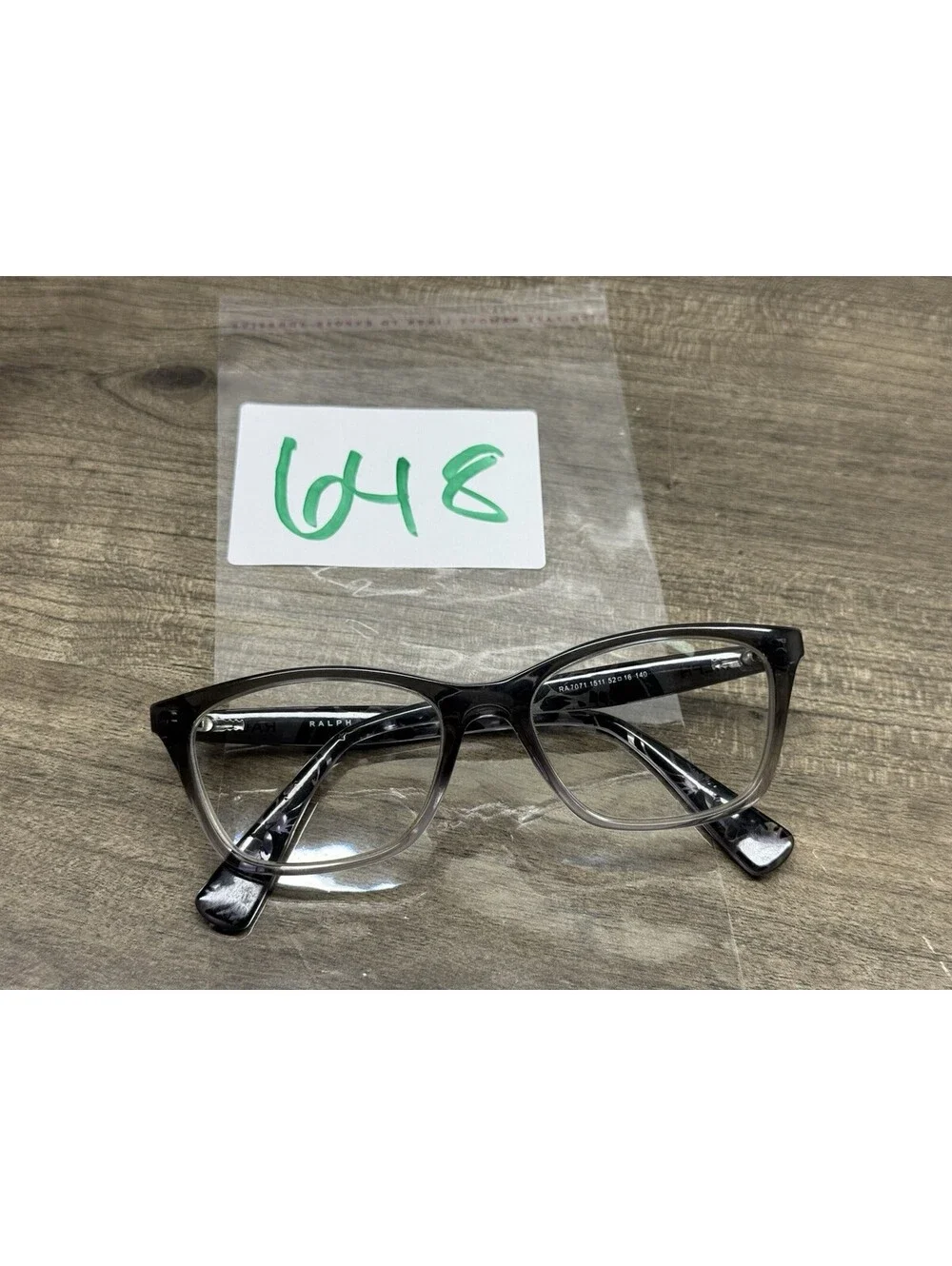 RALPH LAUREN Eyeglasses RA7071 1511 Gray Black Fade 52-16-140 FRAMES ONLY